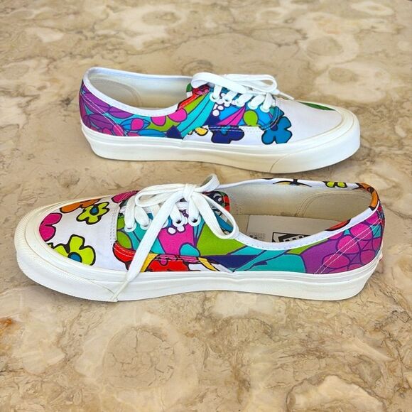 Vans 44 DX Factory Collection Hoffman OG Floral Skate Shoes Anaheim Factory Rare - Picture 5 of 9